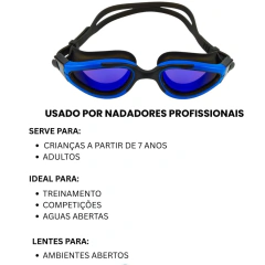 Óculos Natação Offshore Polarized Mirror Águas Abertas Hhead COR:AZUL - AD2 TRI Outlet 