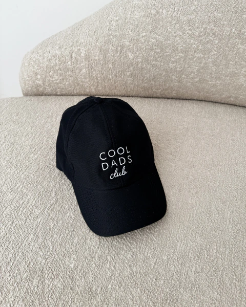 Boné em Algodão Bordado Cool Dads Club – Preto