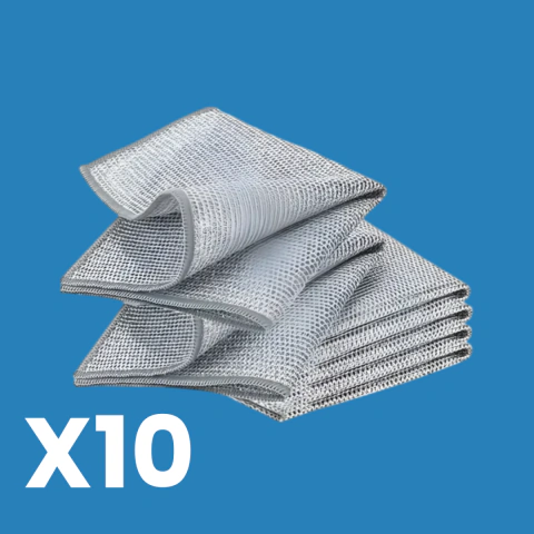 X10 - Trapitos de acero para fregar ollas, no pinchan, no oxidan y no se deshacen