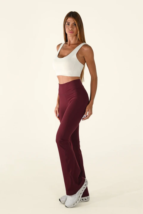 Calça Flare Suô FitIcon Bordô