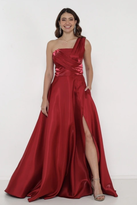 Vestido Cami Longo Em Zibeline Glow