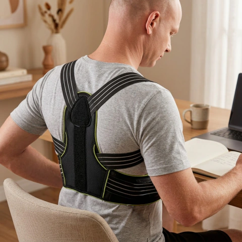 Corretor Postural Triplo Mercur para Reeducação Postural Ajustável