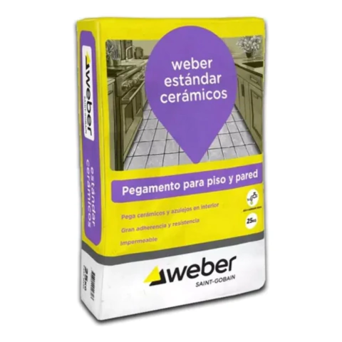 ADHESIVO WEBER IMPERMEABLE X 25 Kg