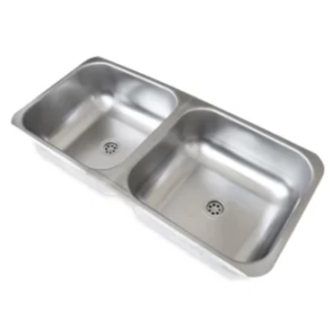 PILETA DE ACERO DHINOX DOBLE DH70 ECO