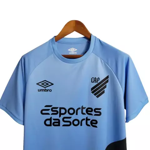 Camisa Athletico Paranaense II 23/24 Jogador Masculina - Azul com preto
