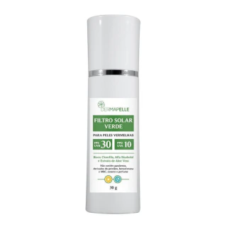 Filtro Solar Verde para Peles Vermelhas Derma Red FPS 30