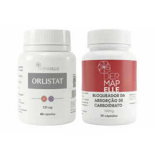 COMBO Orlistate 120mg 60 cápsulas + Bloqueador da Absorção de Carboidrato 100mg 30 Cápsulas - comprar online