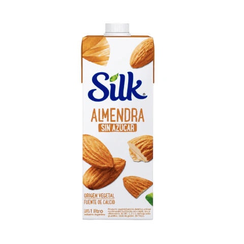 Leche de Almendras Sin Azúcar Silk Natural 1L origen vegetal