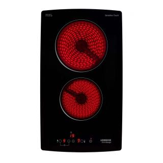 Anafe eléctrico vitrocerámico 29 cm 2 comandos táctiles Negro - AVST330K
