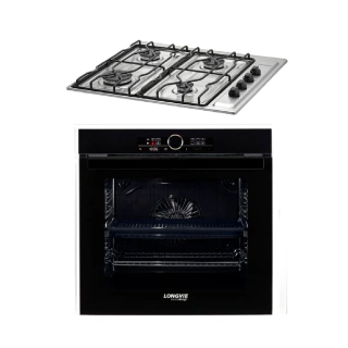 COMBO112 Horno Eléctrico HEQL60K + Anafe a gas A2600XF Longvie