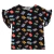 Blusa Infantil menina Fita Cacete Preta