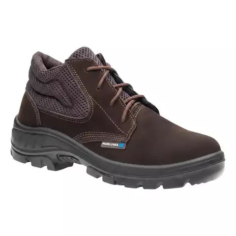 Coturno de Segurança Marluvas Nobuck Cadarço Cano Alto Biqueira PVC Bidensidade  CA 52631 - comprar online