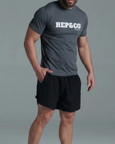 Camiseta Técnica Masculina Dryfit GRAY - com Elastano - REP ELASTON