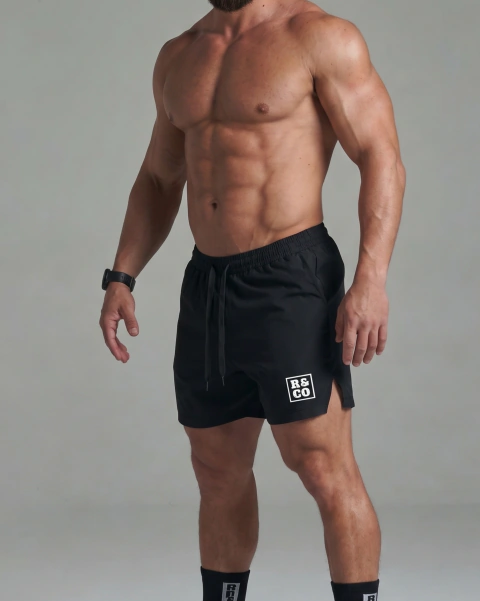 Shorts Flex - Ultraleve 130g - BLACK - Stretch Premium (REP FLEX SHORT)