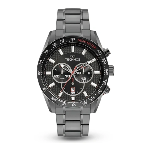 Kit Relógio Technos Masculino Chumbo + Pulseiras De Silicone | JS25BBST1A