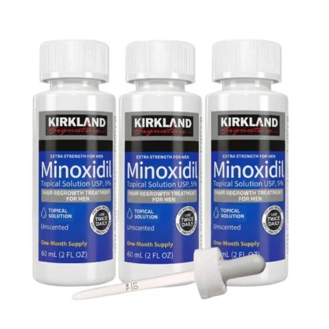 Minoxidil Kirkland 5% Original - 3 meses de tratamento