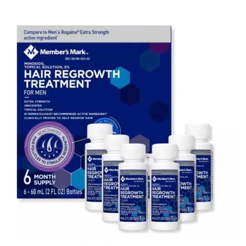 Minoxidil Member's Mark 5% Original - 6 meses de tratamento