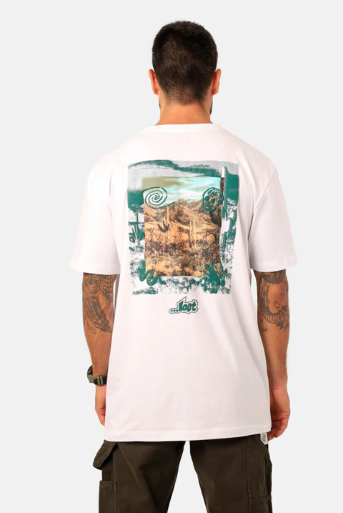 T-Shirt Desert Photo Branco