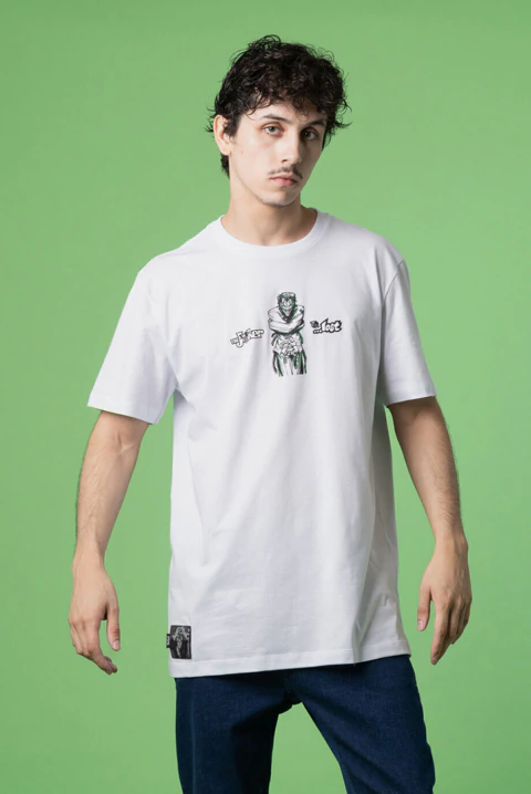 T-Shirt Crazy Joker Branco
