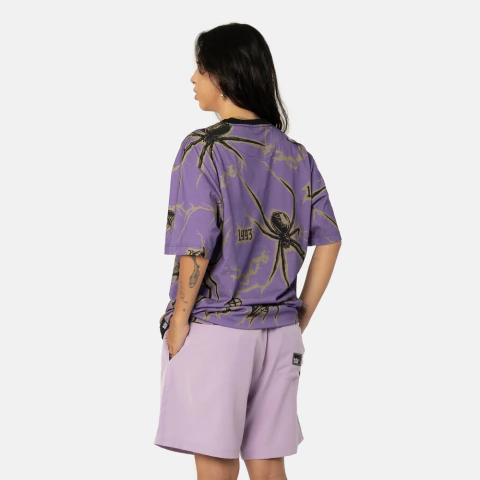 T-Shirt Lost Spider Full Lilas