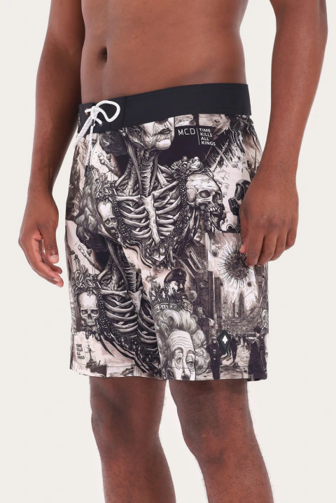 Boardshort Rainha Longo Preto