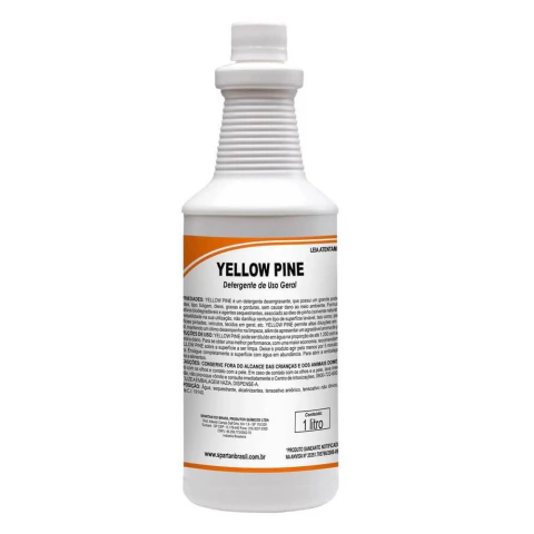 Detergente Desengraxante Multiuso Yellow Pine 1L Spartan com Óleo de Pinho