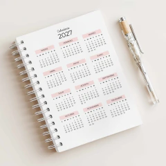 AGENDA SEMANAL CRISTIANA 2027- EDITABLE EN CANVA Y PDF IMPRIMIBLE - 3 TAPAS - Frases Divinas