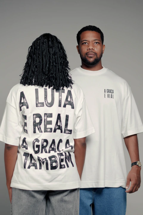 Camiseta Oversized A Graça é Real