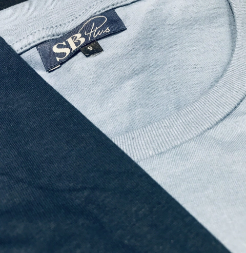Remera manga larga cuello redondo