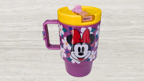 Taza Plastica c/ Tapa y Bombilla Minnie