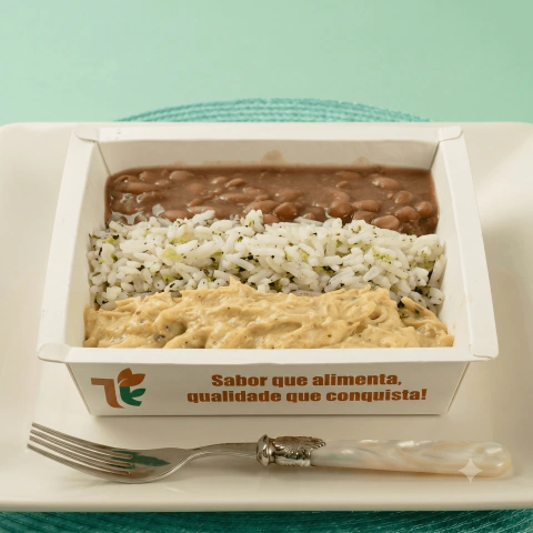 Frango cremoso, Arroz com Brócolis, feijão carioca - comprar online