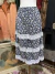 ✧༶☆ vintage lace trim floral skirt ༶☆ (36-40) - loja online