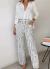 Calça Pantalona Estampa Geométrica | Conjunto Larissa - comprar online