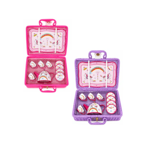 Juego de Te Infantil con Canasto de Mimbre FL079