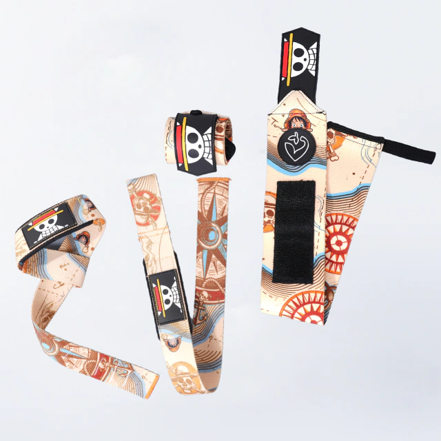 Combo Muñequeras y Straps One Piece PRO FRESA FIT