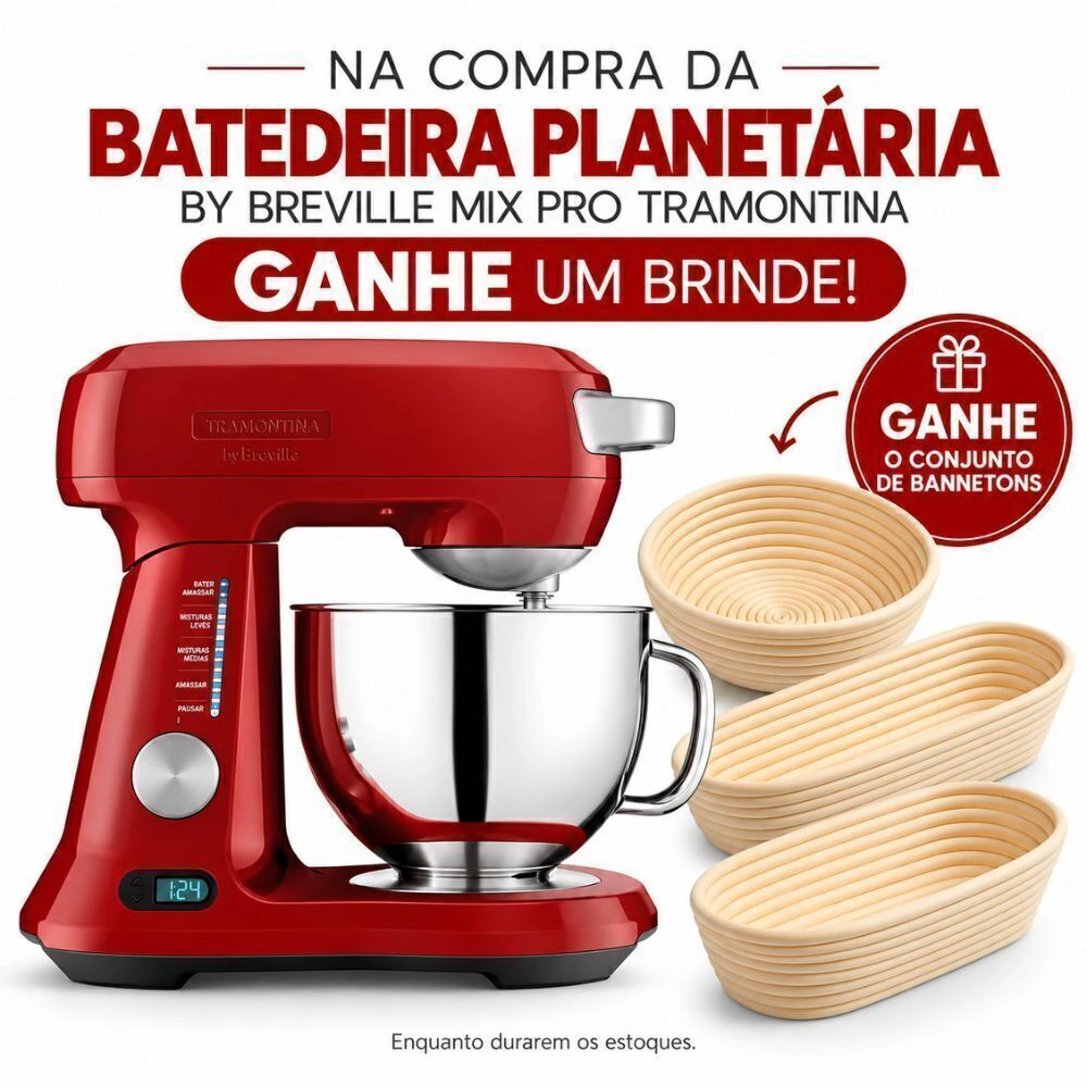 Batedeira Planetária Mix Pro 127v By Breville Tramontina