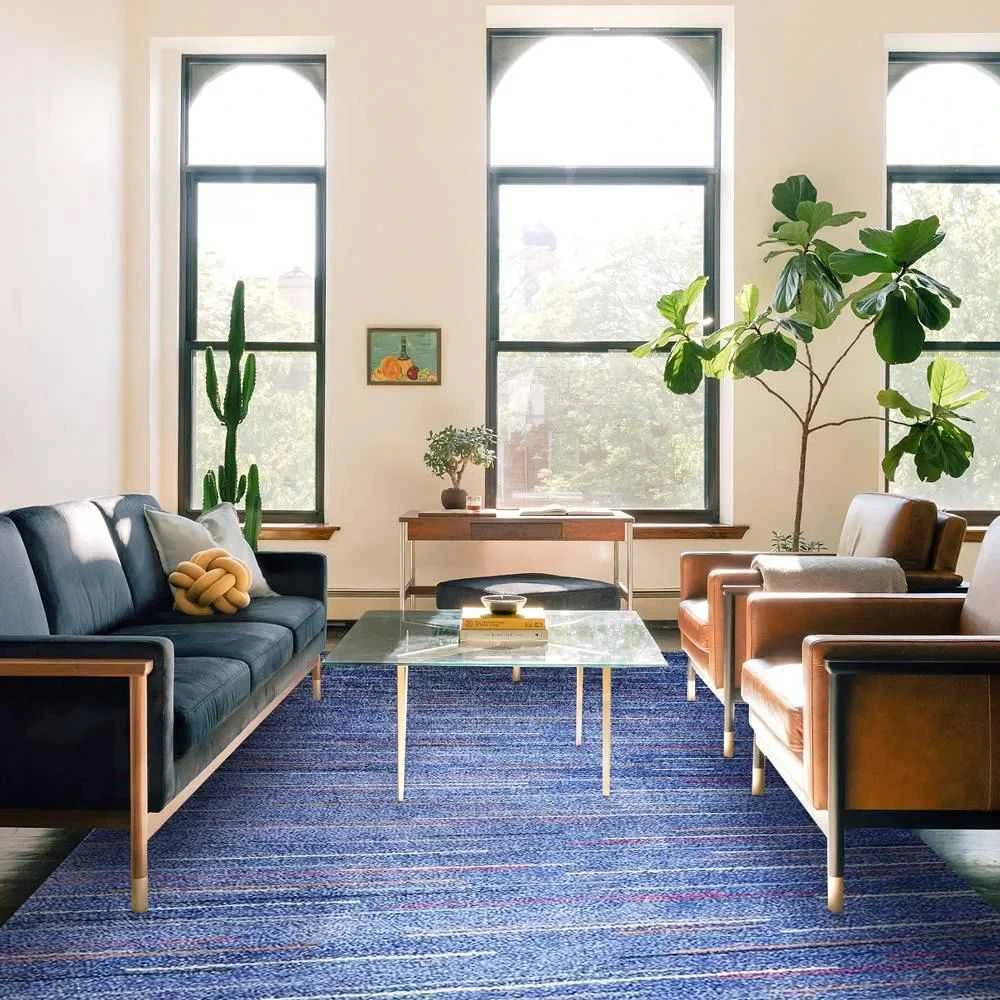 Tapete Belga Gante 140-5151 AZUL 2,00x2,90m Azul Abdalla