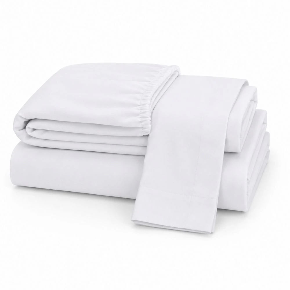 Jogo de Cama Queen 4 Peças Branco Jolitex