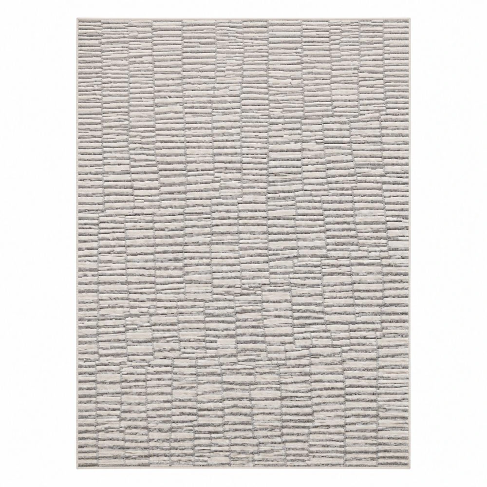 Tapete Egipcio Invista 2,00x3,00 603/OL9H Prata/branco Abtex