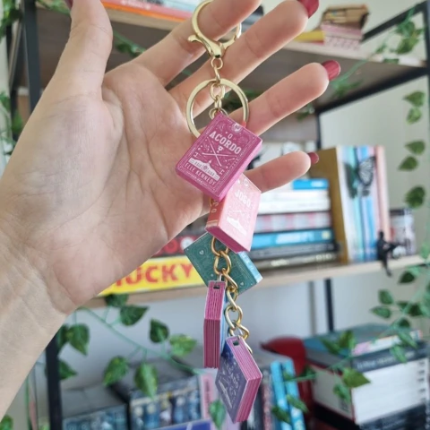 Crie seu Book Charm | Chaveiro de Livros