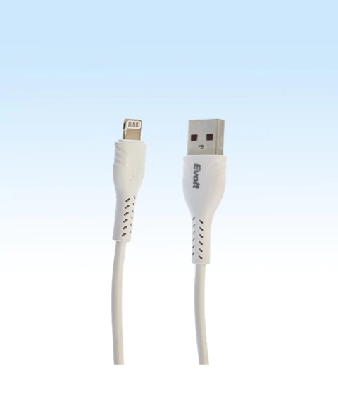 Cable USB-A a Lightning 1 Metro — Evolt Core Carga Rápida Alta Resistencia