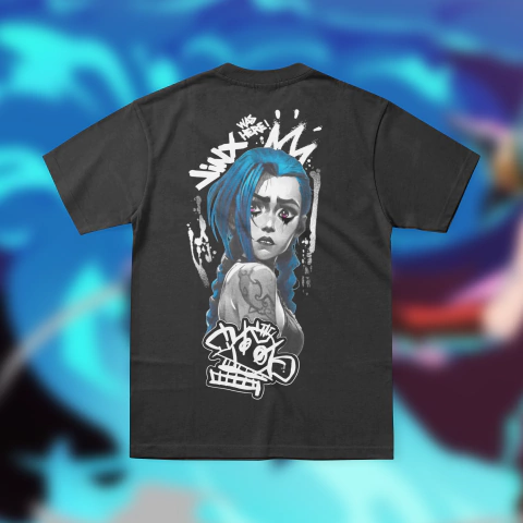 Playera Jinx Arcane League of Legends