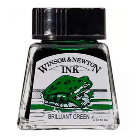 Tinta Desenho Winsor & Newton 14ml 1005 BRILLIANT GREEN - 046