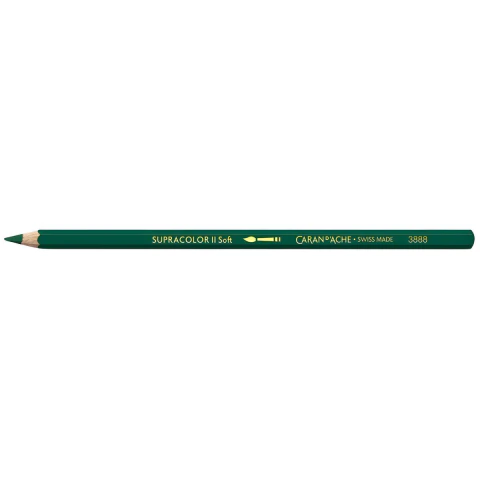 Lápis Aquarelável Supracolor II Soft Caran d'Ache - Cores Frias DARK GREEN - 229