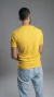 CAMISETA GOLA V AMARELA 100% ALGODÃO - Zaffiro