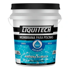 Pintura Membrana de Piscina Celeste 10L LIQUITECH