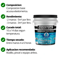 Pintura Membrana de Piscina Arena 20L LIQUITECH - comprar online