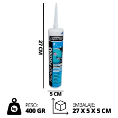 Selladora Grietas Liquitech Cartucho 400gr Pintable Piscinas en internet