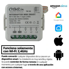 Interruptor 3 Canales Mini con bornera Smart Inteligente Wifi 10A TBCIN - comprar online