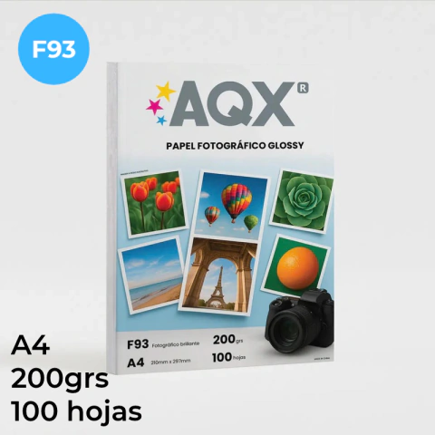 Papel Glossy F93 200grs 100 hojas A4